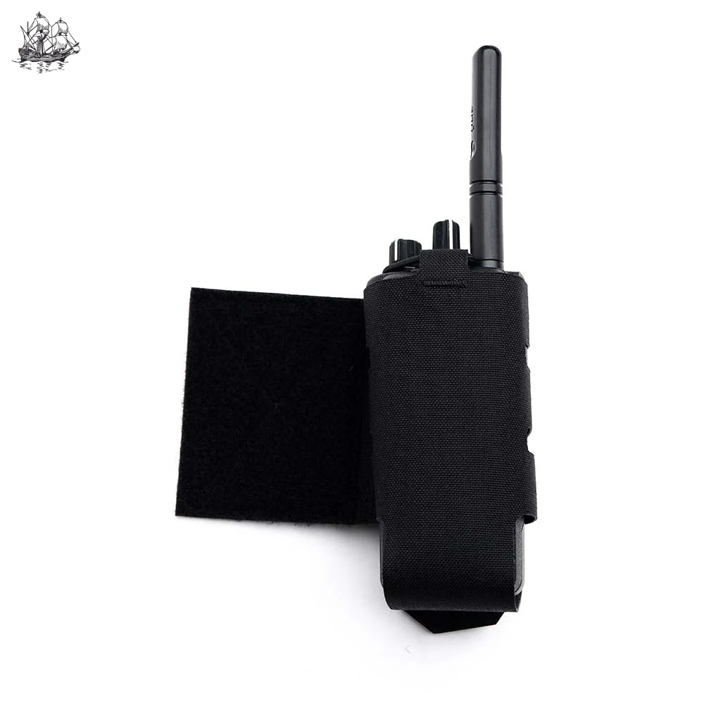 Side Flap Radio Pouch Motorola APEX Black Left